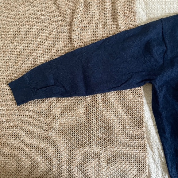 Turnbury Men's Blue v neck Sweater extra fine merino wool size XXL - Picture 4 of 10